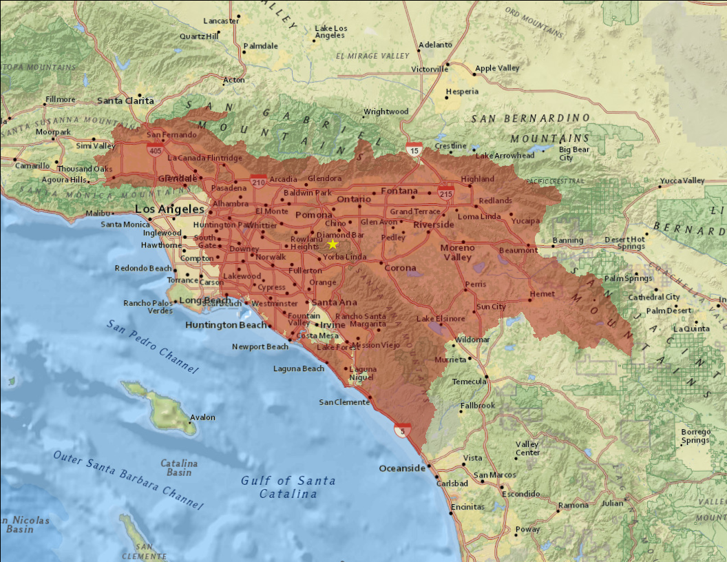 Map of Soquel Canyon Service Area